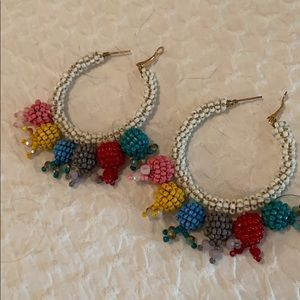 Allie beads hoops